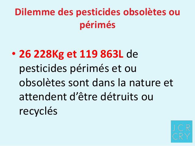 Emile Victor Coly expert: « les stocks de pesticides périmés sont enregistrés partout»
