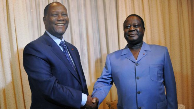 Côte d’Ivoire : Bédié et Ouattara s’accordent pour un parti unifié