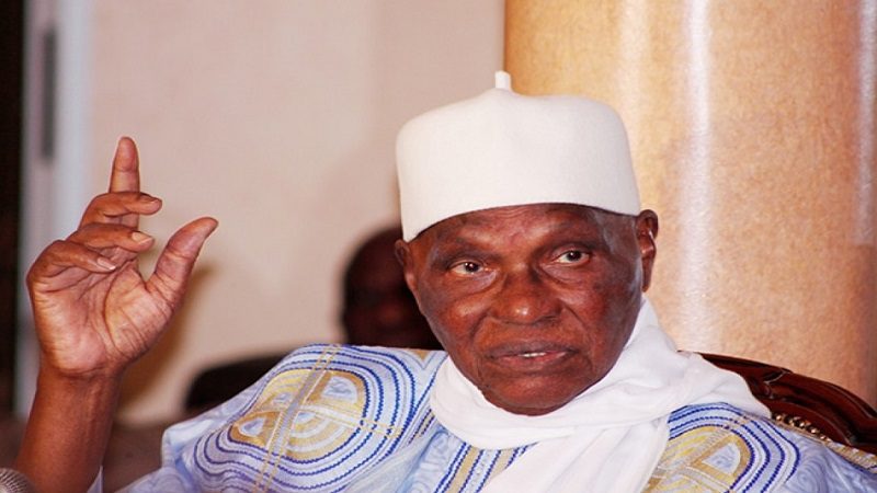 Abdoulaye Wade à Dakar le 7 février