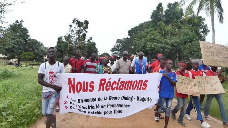 Ziguinchor : Les populations de Kaguitte et environs réclament bitumage de leur route, l’adduction d’eau potable au niveau de leur zone et le raccordement à l’électricité