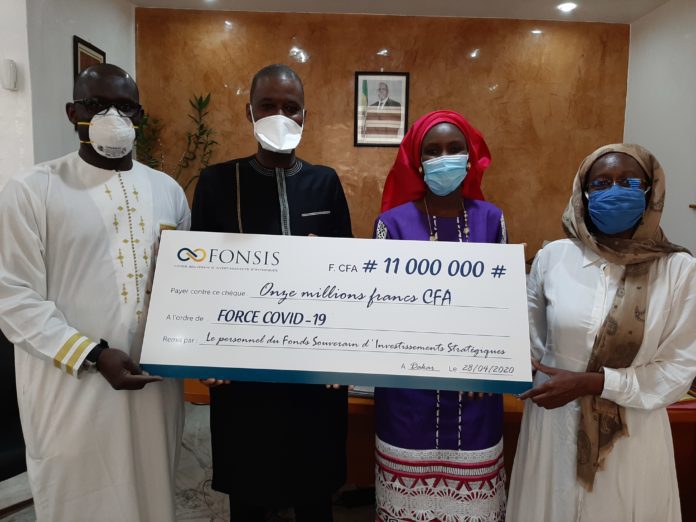 Le personnel du FONSIS contribue pour 11 millions F cfa au Force Covid-19