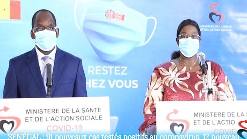 Covid-19 : 91 nouveaux cas confirmés au Sénégal, 12 nouveaux guéris, 4 nouveaux cas graves, 1.115 au total