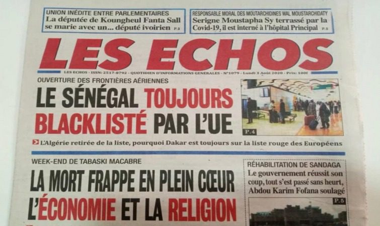 Saccage du journal «Les Echos» condamnation à l’unanimité des associations de presse et de la société civile