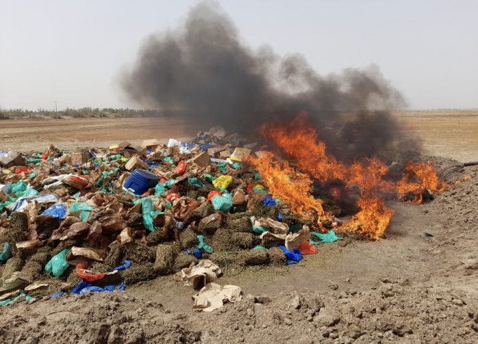 Saisie et destruction de 8 tonnes de produits impropres à la consommation par la Brigade des services d’hygiène de Tivaouane
