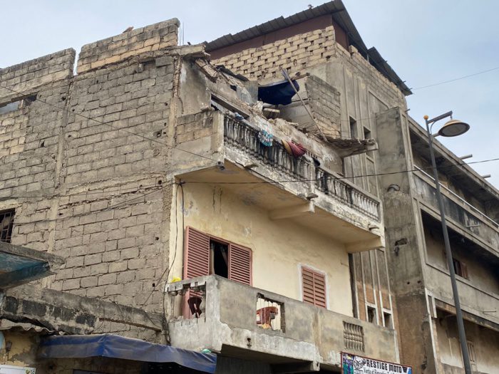 Dakar : Cinq blessés dans l’effondrement du pan d’un immeuble à la Médina
