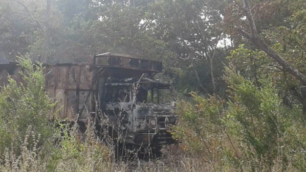 Ziguinchor : Trois véhicules transportant du bois réduits en cendres par des hommes armés supposés appartenir au MFDC au nord Sindian