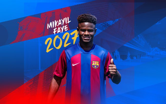 FC Barcelone: « Je suis très heureux car mon rêve se réalise », les premiers mots de Mikayil Ngor Faye