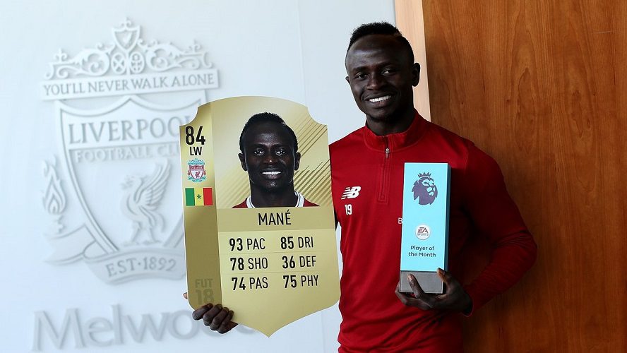 Sadio Mané élu meilleur joueur du mois d’août en Angleterre