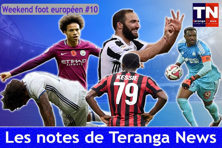 Week-end foot européen #10 : Les notes de Teranganews