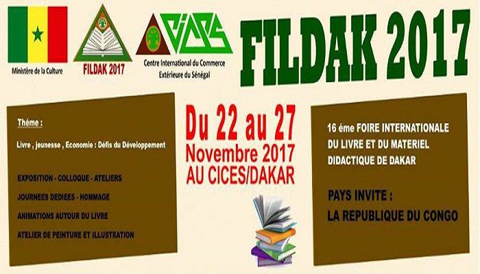 FILDAK : Une cinquantaine d’écrivains sénégalais et plusieurs pays attendus ce mercredi 22 novembre au CICES