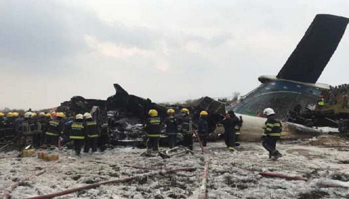Népal : Le crash d’un avion bangladais fait au moins 40 morts et 23 blessés