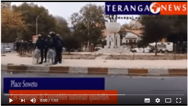 Vidéo – Parrainage : Les alentours de l’assemblée quadrillés par un important dispositif sécuritaire