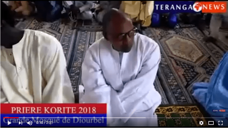 Vidéo – Diourbel – Korité : Prière de la grande mosquée dirigée par Serigne Fallou Mbacké Bassirou
