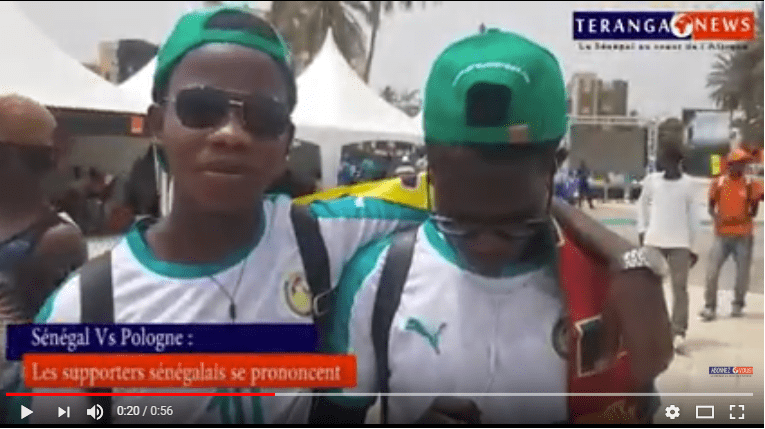 VIDEO – Mondial 2018 – Sénégal Vs Pologne : Les supporters se prononcent