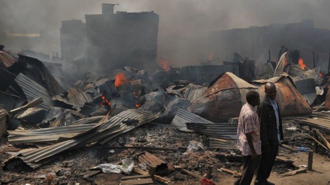 Kenya : L’incendie d’un marché fait 15 morts à Nairobi