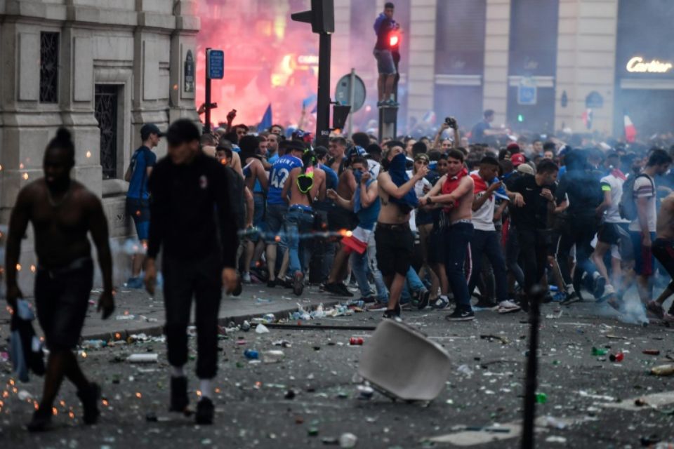 Finale du Mondial-2018 : 292 personnes placées en garde à vue sur l’ensemble de la France