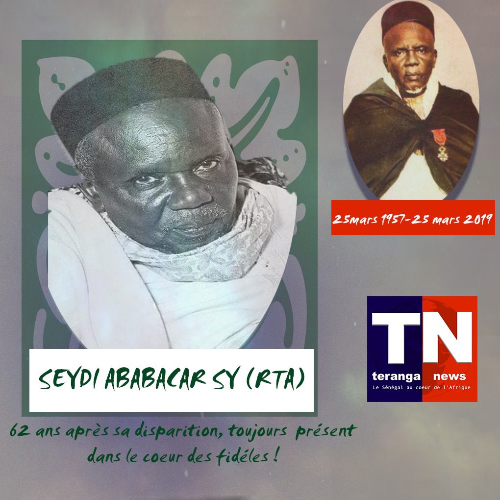 Un lundi, 25 Mars 1957, Seydi Khalifa Ababacar Sy achevait sa mission terrestre…