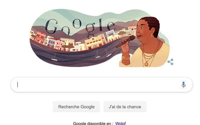 Google célèbre aujourd’hui Cesária Évora