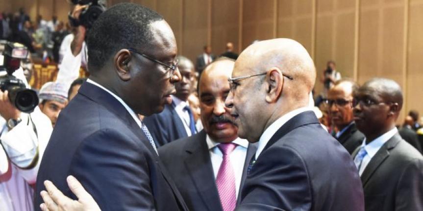 Macky Sall et Mohamed Ould Cheikh Ghazouani ont exprimé « leur volonté commune de travailler au renforcement des liens privilégiés entre les deux pays »