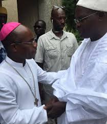 Khalifa Sall à Kaolack démarre sa visite par l’évêque de Kaolack Monseigneur Albert Boucar Tine