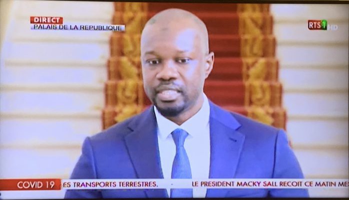 Ousmane Sonko au Palais : « Transcendons les rivalités politiques, nous sommes en guerre »
