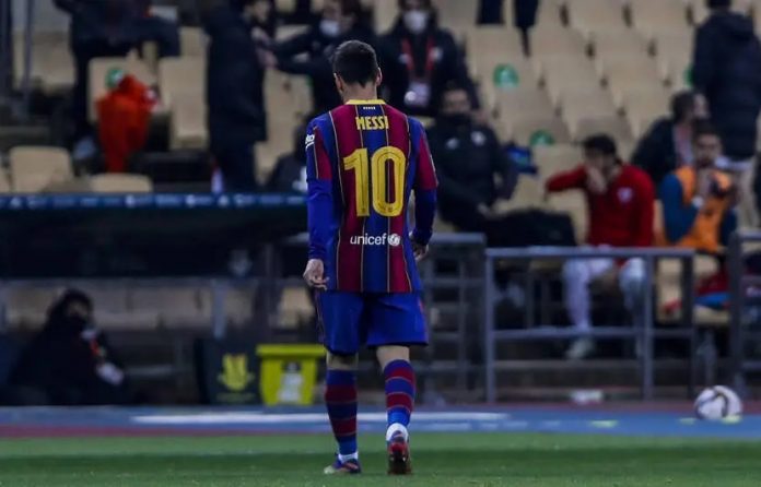 Football : deux matches de suspension pour Messi après son exclusion en Supercoupe