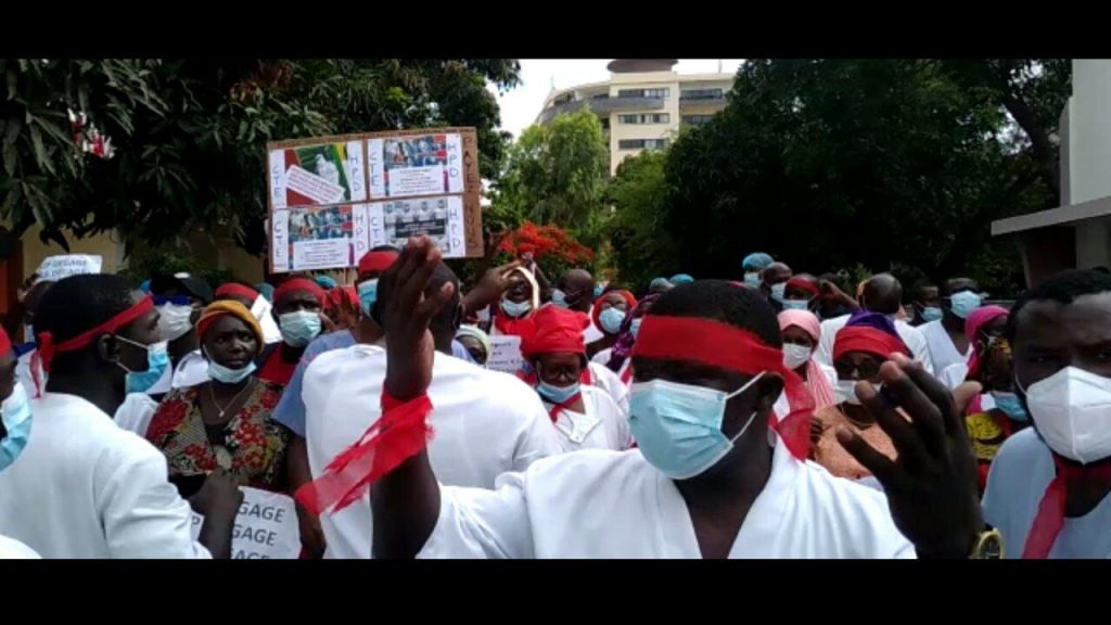 Primes et avances Tabaski : Le Syndicat des travailleurs civils de l’hôpital Principal de Dakar en sit-in