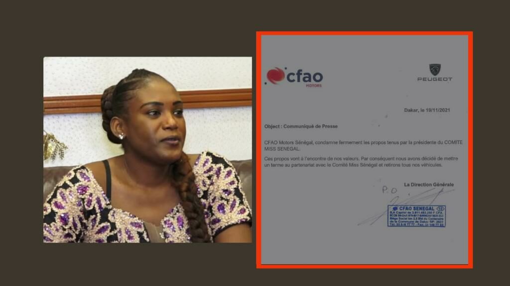 Viol présumé de Miss Sénégal 2020 : CFAO Motors se retire (Communiqué)