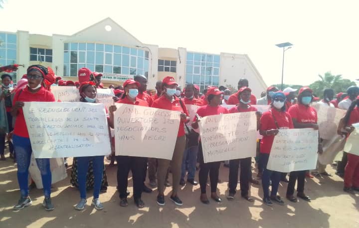 Ziguinchor-Santé : La coalition »And Guesseum » dans la rue pour dénoncer une « inégalité salariale »