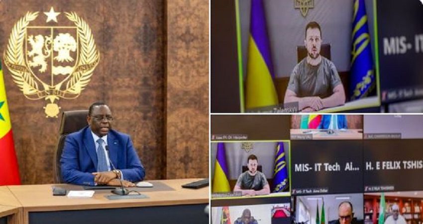 Macky Sall satisfait du message du président ukrainien Volodymyr Zelensky adressé à l’Union africaine