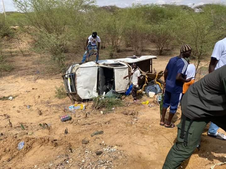 Saint-Louis : Une voiture de la caravane de Yewwi-Wallu dérape et fait des blessés à Rao