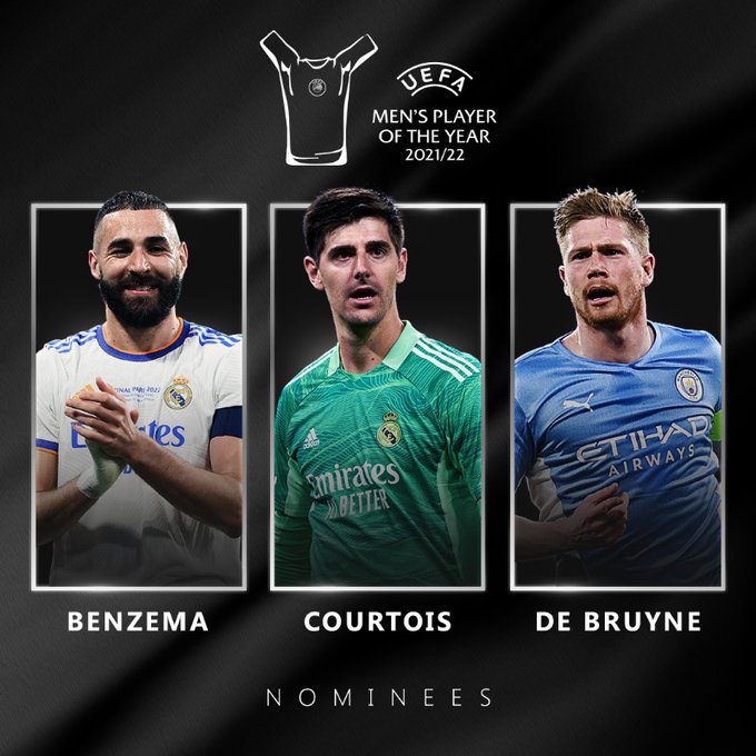 Qui de Karim Benzema, Thibaut Courtois ou Kevin De Bruyne va succéder à Jorginho au titre de meilleur joueur UEFA de l’année ?