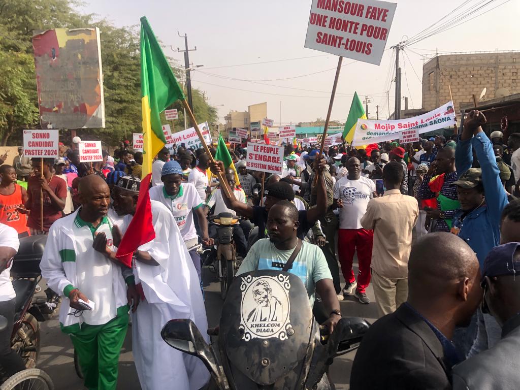 Marche de protestation de PASTEF à Saint-Louis : Macky Sall et son régime vilipendés