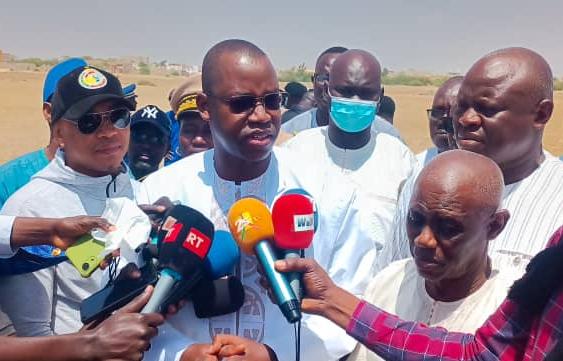 Saint-Louis : Yankhoba Diattara visite site du nouveau stade Me Babacar Seye